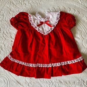 Vintage girls 6 month dress or toddler shirt
